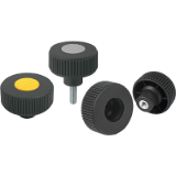 06266 inch - Knurled knobs