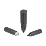 06325-01 inch - Empuñaduras cilíndricas de plástico giratorias