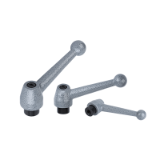 06440 inch - Clamping levers internal thread, steel