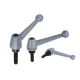 06441 inch - Clamping levers external thread