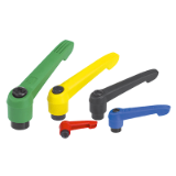 06600 inch - Clamping levers with plastic handle internal thread