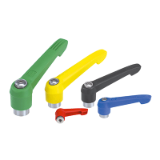 06601 inch - Clamping levers with plastic handle
