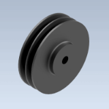 Section SPA/13 - KS V-Grooved Pulleys for cylindrical bores, Grooves acc. to DIN 2211