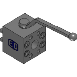 KH-B1V-S EO - Ball valve with SAE Flange connection (6000 PSI)