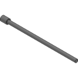 EES-2CBH Non-nitrided cylindrical head pin with thread (hardened and tempered 42-46 hrc)