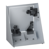 Concealed hinges for surface mounted doors or nested doors