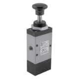 SA1432C0811L - Push button - Pneumatic valve 3/2 - 1/4 NPT