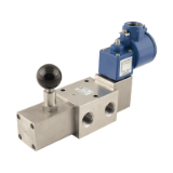 SS1232CA#15L - Solenoid valves 3/2 with self-locking manual reset inverted
