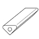 R0619 - Cuscini elastomero triangolari per pressa piegatrice - U92-LT