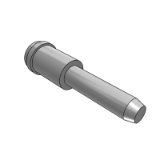 R02-DLC - Guide pillar with centring collar, without oil grooves, DLC coated