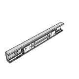 SNK - Steel linear guide rail, hardened raceways, multiple sliders (max load 122000 N, max length 2000 mm)