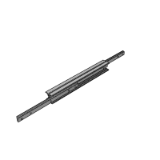 DEF...D - Steel telescopic rail, full extension 100%, hardened raceways, double stroke, threaded holes (max load 15512 N, max closed length 1970 mm)
