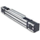 Compact linear actuator with sealed roller bearing sliders: UNILINE SYSTEM