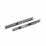 S - Rails and sliders with zinc-plating treatment (max load 1740 N, max length 4000 mm) - X-Rail