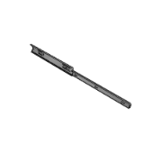 LFS - Lightweight telescopic rail, full extension, detatchable internal element (max load 400 N, max closed length 600 mm)