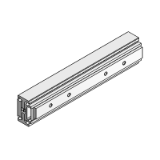 H1T - Steel, stainless steel or aluminum telescopic rail, over extension up to 200%, double stroke, optionals available (max load 7500 N, max closed length 2000 mm)