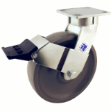 65 Series Casters - Heavy Duty Kingpinless Casters