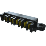 UPPT Series - UPPT Series - .150" PowerStrip/20 A Hermaphroditic Terminal/Socket Strip