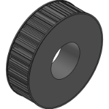 H 100 - 1/2” (12,7 mm) - Timing belt pulleys for taper bushes