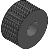 H 200 - 1/2” (12,7 mm) - Timing belt pulleys for taper bushes