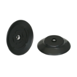 Flat Suction Cups PFG - Spare Parts for PFYN - PFG 80 NBR-55 N009 M10x1.25-IG