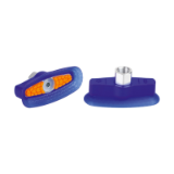 Bell-Shaped Suction Cups SAOXM (Oval) - SAOXM 100x40 ED-85 G3/8-IG