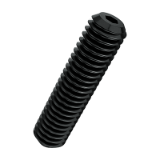 DIN 916 (ISO 4029) - FN 136 - 45 H, schwarz - Hexagon socket set screws with cup point