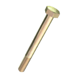 DIN 931 (ISO 4014) - FN 109 - 8.8, verzinkt gelb - Hexagon head bolts with shank, product classes A and B