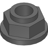 Safety Nut with flange NT SEC HCP - Safety Nut with flange NT SEC HCP