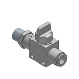 VHK-A2 - Finger Valve Standard Type/1(P): Male Thread, 2 (A): One-touch Fitting