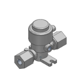 LVQ_S - Válvulas de accionamiento neumático para agentes químicos/exterior no metálico conexión de ahorro de espacio integrada