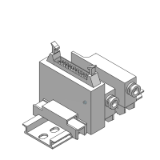 VV5Q04_P - Stahlschieber/weichdichtender Schieber-Rohrversion, externe Verdrahtung/P-Set