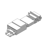 VV5Q04_S - Joint métallique/Joint élastique-Montage en ligne, Câble embrochable/ kit S