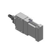 CKU32-X232 - Vérin de serrage et de centrage plat Montage de détecteur compact / Avec détecteur résistant aux champs magnétiques