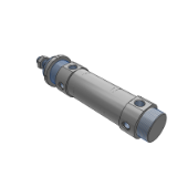 C76/CD76 - Air Cylinder: Standard/Non-rotating Type, Double Acting, Single/Double Rod