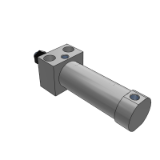 C76R/CD76R - Air Cylinder: Direct Mount Type, Double Acting, Single Rod