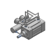CP95P - ISO-Zylinder/Standard: doppelwirkend mit Stellungsregler ISO 6431 / vgl. VDMA 24562