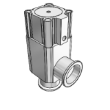 XLA/XLC/XLF/XLG Vanne angulaire pour vide élevé en aluminium