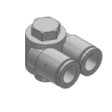 KQ2Z (Pulgadas) - Codo orientable tubo-tubo (Face Seal)