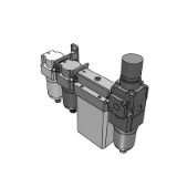 IDG_UNIT-X017 - 高分子膜式空气干燥器 组合型: 减压阀微雾分离器一体型