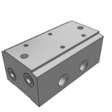 VVEX BASE - 底板配管型:气控型3通3位电磁阀