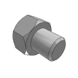 CCCHDE - Ball rollers for rollers upwards, hexagon bolt type