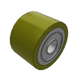 CCRUSP - Polyurethane press-in rollers with bearing type