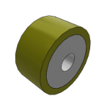 CCUAP - Polyurethane press-in rollers Straight type