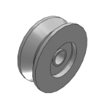 CCVQN,CCVQB,CCVQG - Directional roller V-row groove 90 degree type/pulley (for wire) type-Slot rigid type