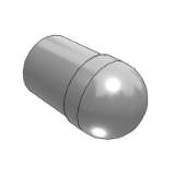 DAAFQTA,DAAFQTD - Locating pin - high hardness stainless steel - large head spherical type - internal thread type