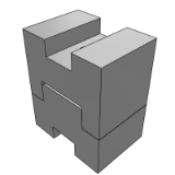 DBCAA - Positioning guide part - concave convex positioning block - R type