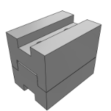 DBCAB - Positioning guide part - concave convex positioning block - R type
