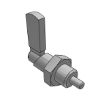 DCPVB,DCPBK,DCSVB,DCSVBK - Knob plunger-fine thread handle type