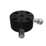 IAXQ - Displacement table - rotary manual displacement table - knob feed type - Circular